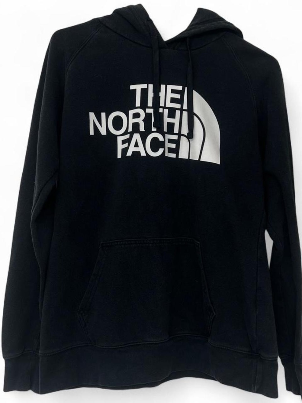 The North Face black and white logo hoodie sweatshirt outdoors basic casual